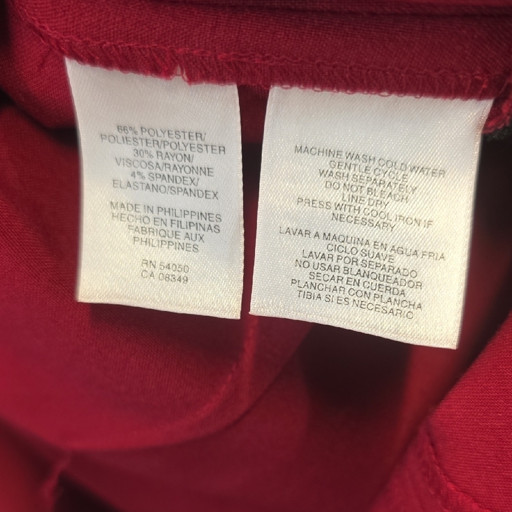 Jones Wear Red Sheath Dress Size 4 - Picture 5 of 9